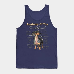 Dachshund Funny Anatomy Doxie Lover Tank Top